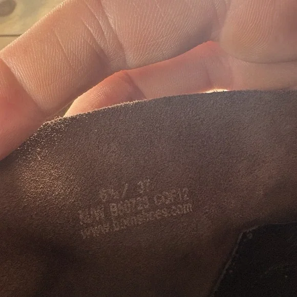 born mila womens size 6.5 shoes brown leather heel pull on comfort boots - Picture 8 of 10